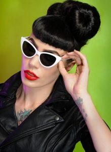 Pictures of White Cat Eye Sunglasses