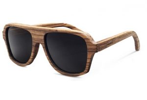 Pictures of Wood Wayfarer Sunglasses