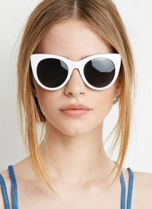 White Cat Eye Sunglasses
