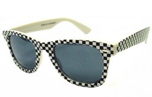 Black and White Checkered Sunglasses