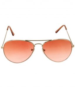 Orange Aviator Sunglasses