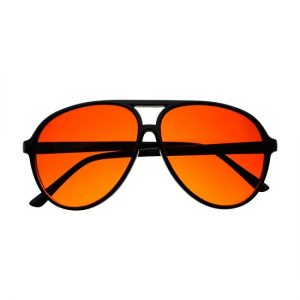 Orange Lens Aviator Sunglasses