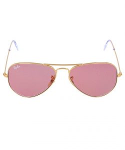 Pink Lens Aviator Sunglasses