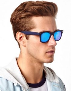 Wayfarer Sunglasses Blue Lens