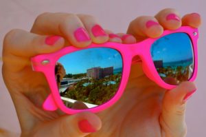 Hot Pink Wayfarer Sunglasses