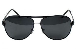 Matte Black Aviator Sunglasses