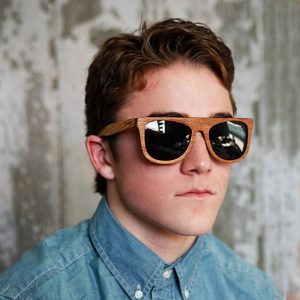 Mens Wood Sunglasses
