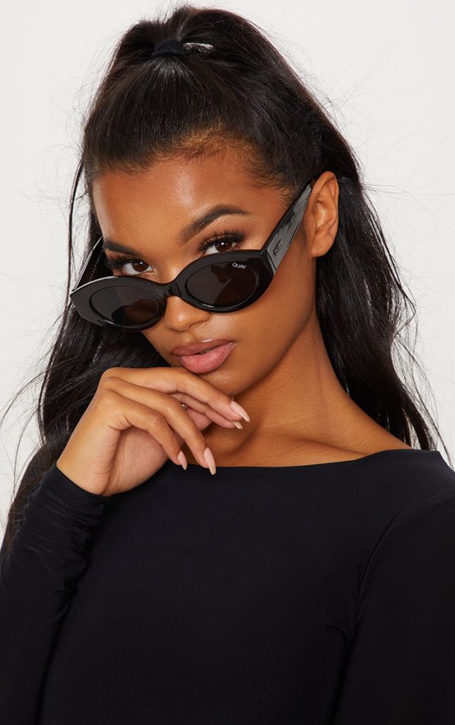 Black Oval Sunglasses