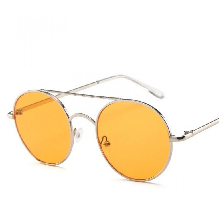 Orange Round Sunglasses