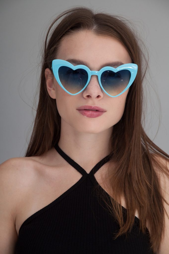 Blue Heart Sunglasses